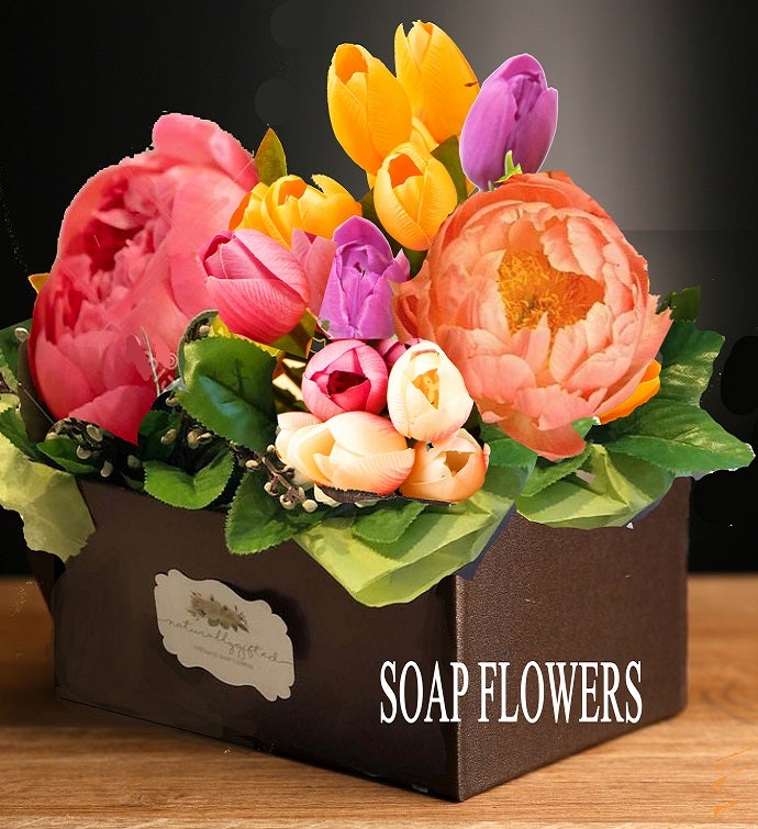 Peony And Tulip Soap Flowers